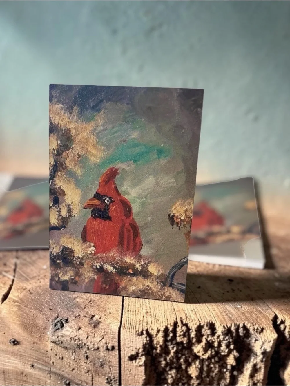 Cardinal Remembrance Greeting Card Set of 5 by Briefcase Artist
